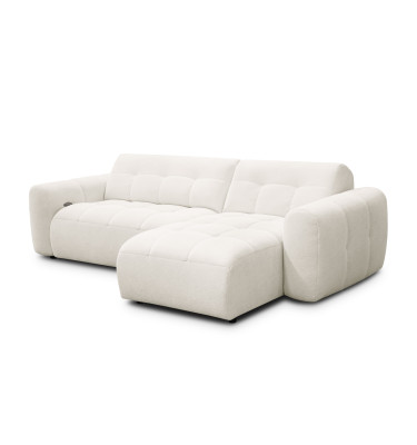 Ecksofa 4-Sitzer rechts LUMERO, creme