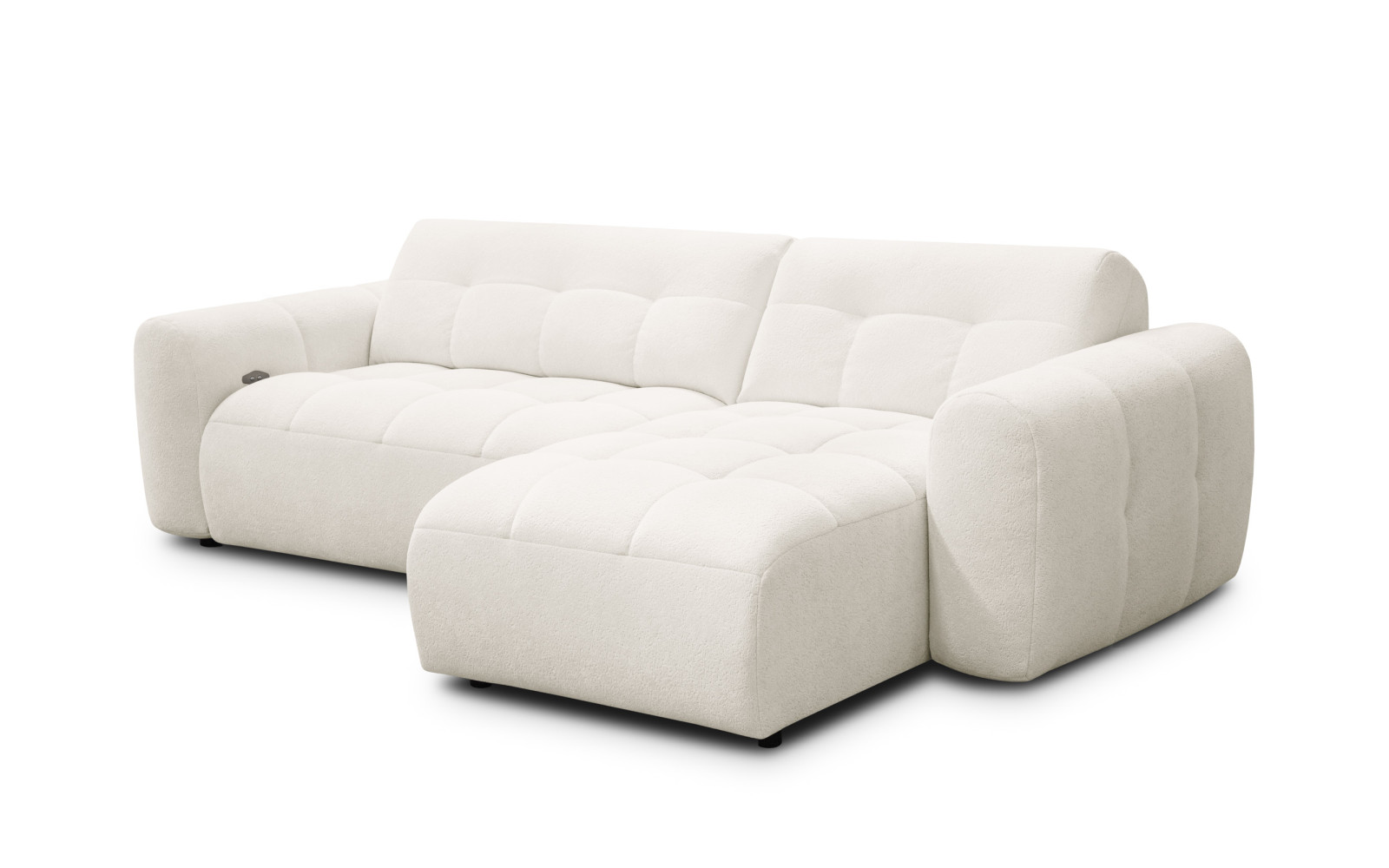 Ecksofa 4-Sitzer rechts LUMERO, creme