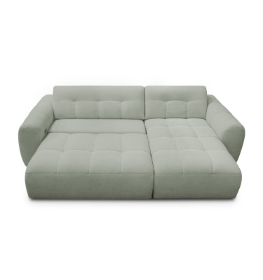 Ecksofa 4-Sitzer rechts LUMERO, hellgrün