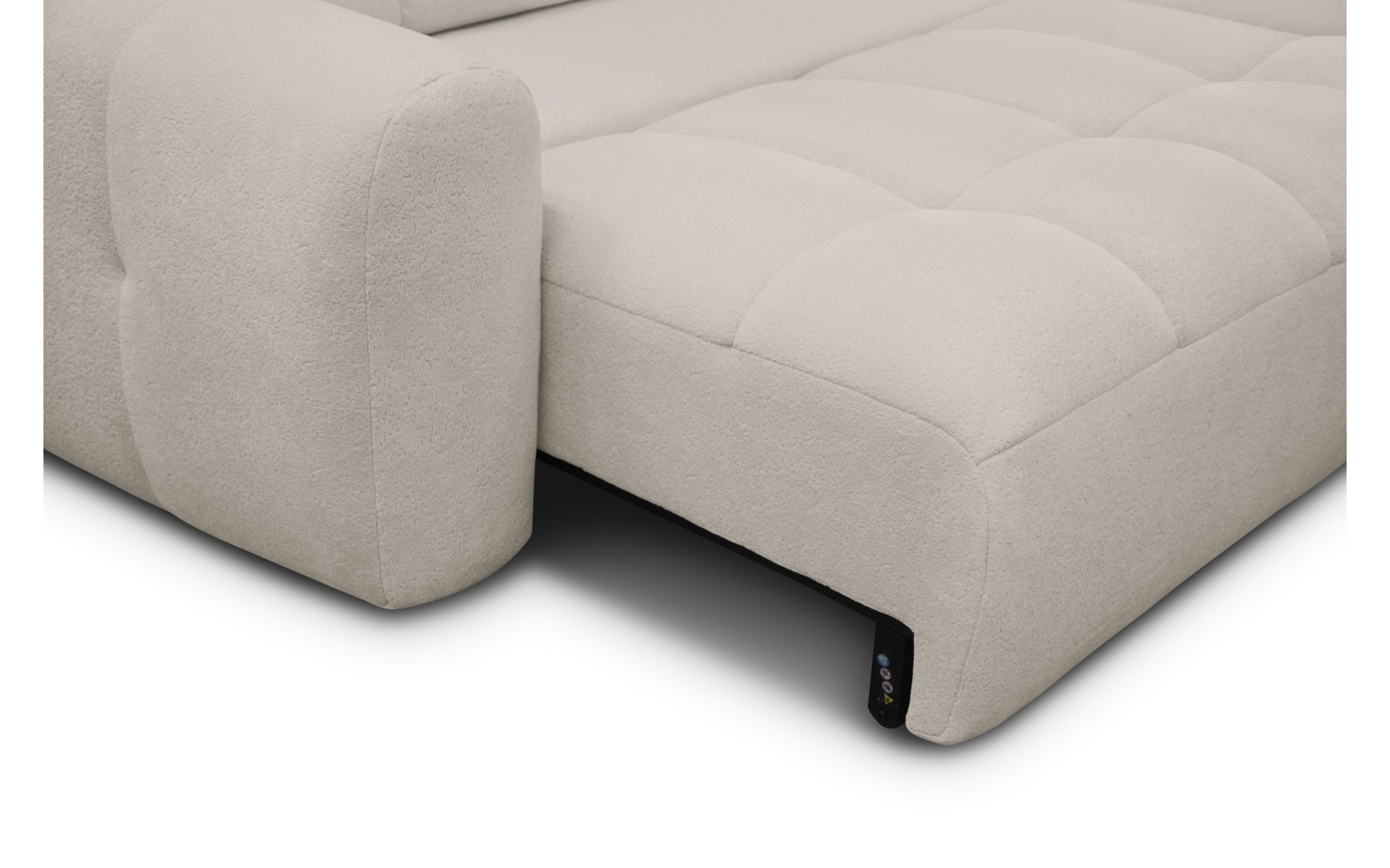 Ecksofa 4-Sitzer rechts LUMERO, creme
