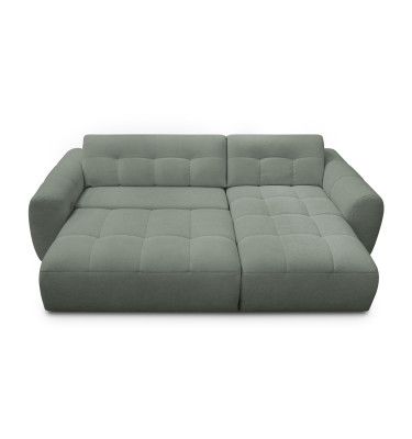 Ecksofa 4-Sitzer rechts LUMERO, olive