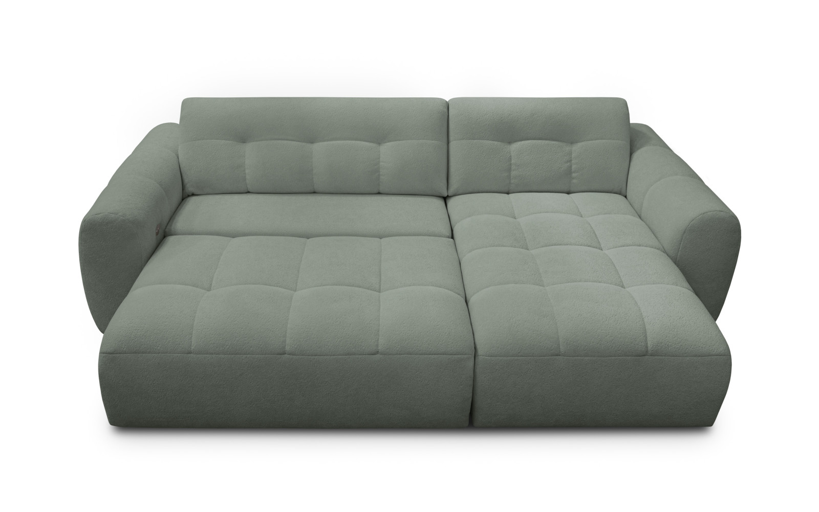 Ecksofa 4-Sitzer rechts LUMERO, olive