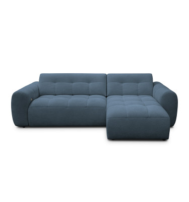 Ecksofa 4-Sitzer rechts LUMERO, marineblau