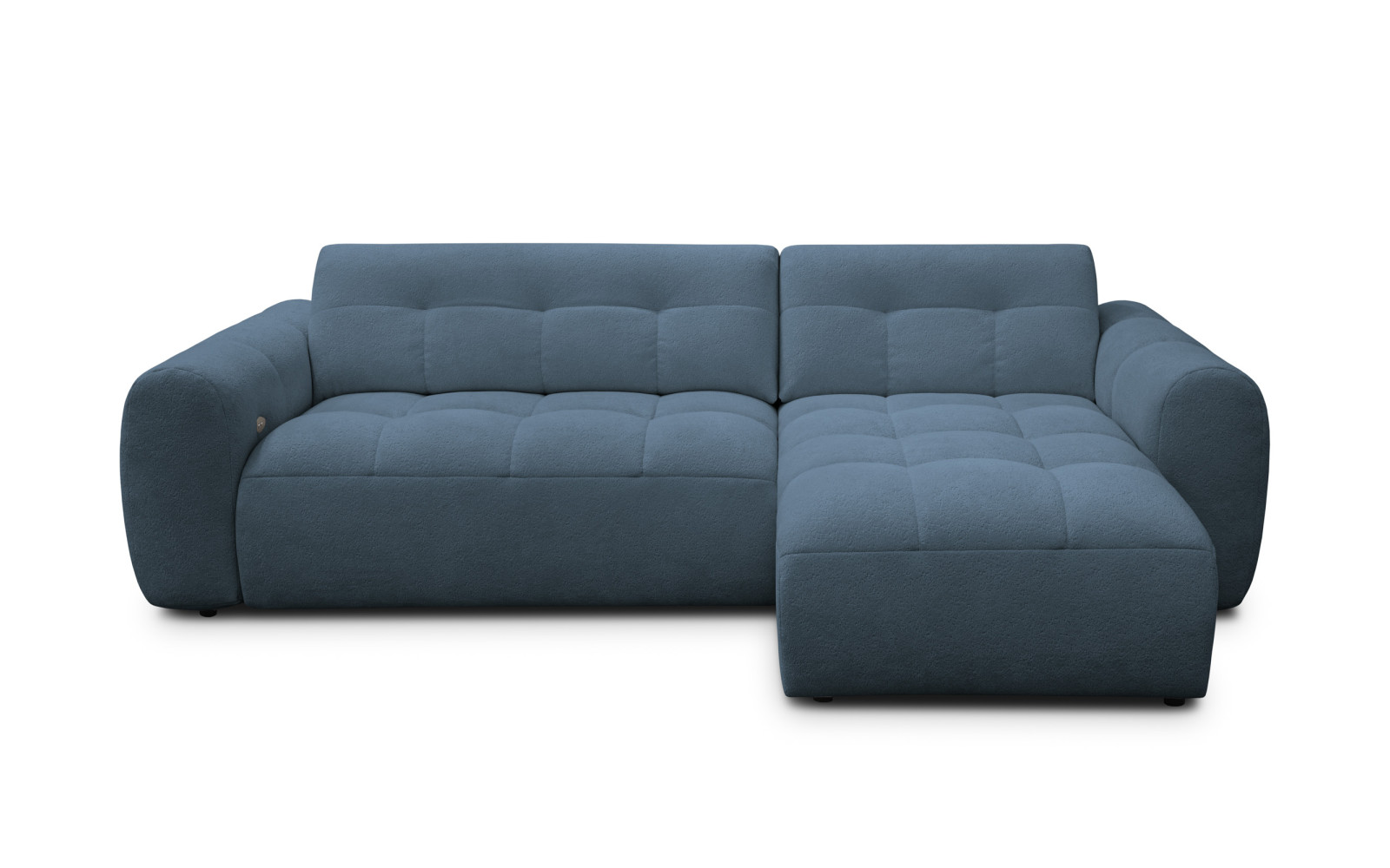 Ecksofa 4-Sitzer rechts LUMERO, marineblau