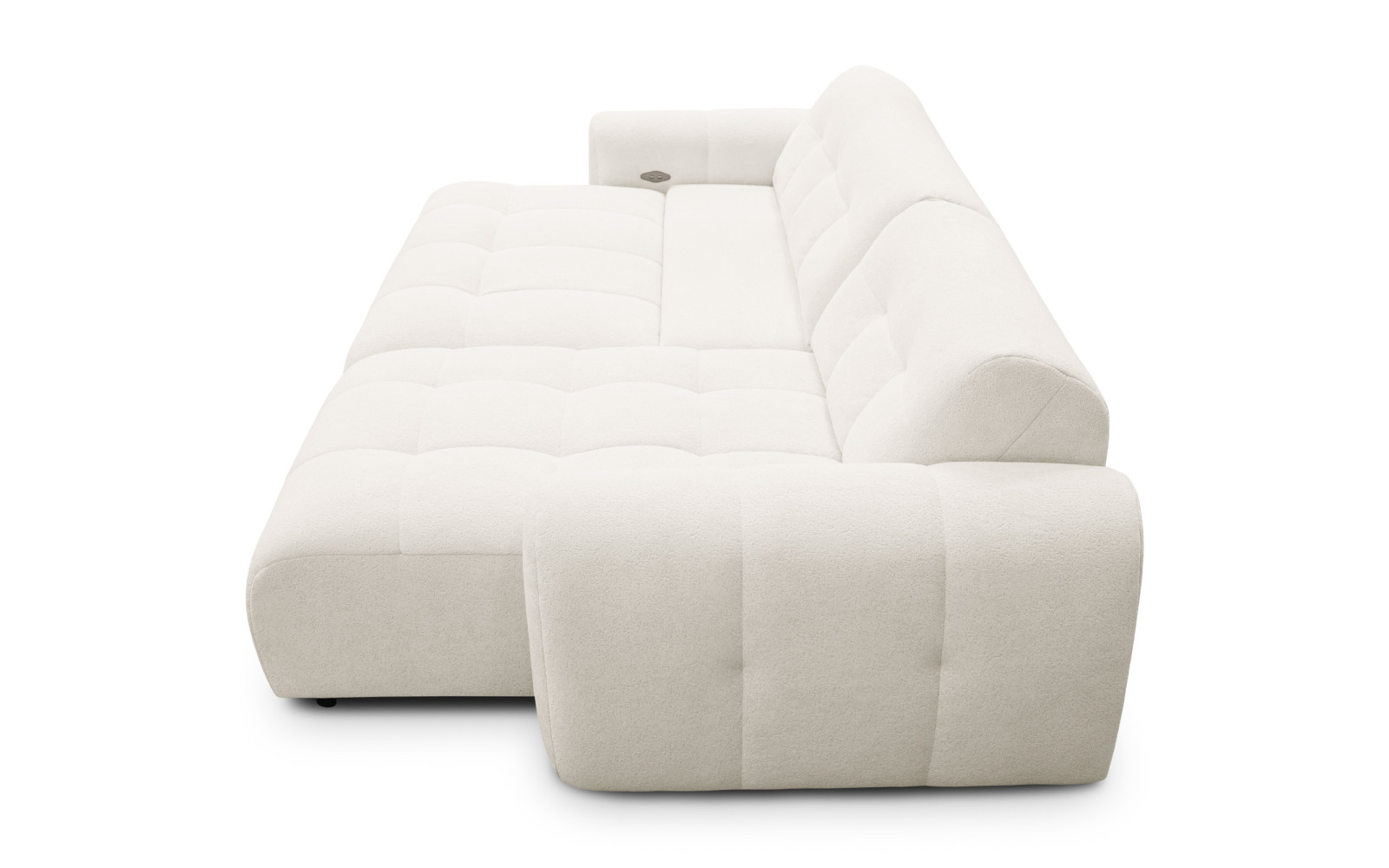 Ecksofa 4-Sitzer rechts LUMERO, creme