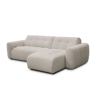Ecksofa 4-Sitzer rechts LUMERO, creme