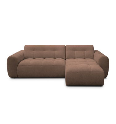 Ecksofa 4-Sitzer rechts LUMERO, braun