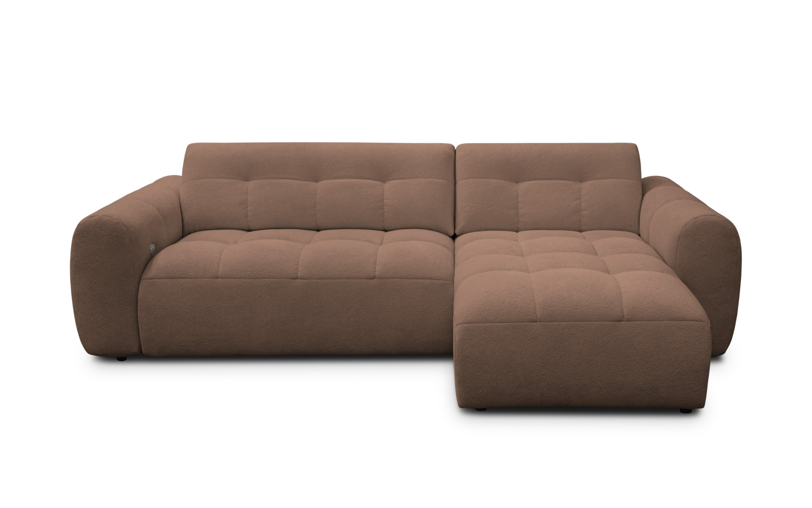 Ecksofa 4-Sitzer rechts LUMERO, braun