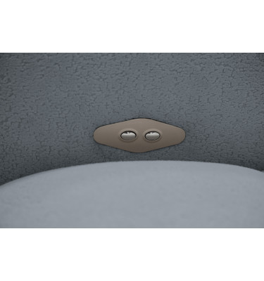 Ecksofa 4-Sitzer rechts LUMERO, graphitfarben