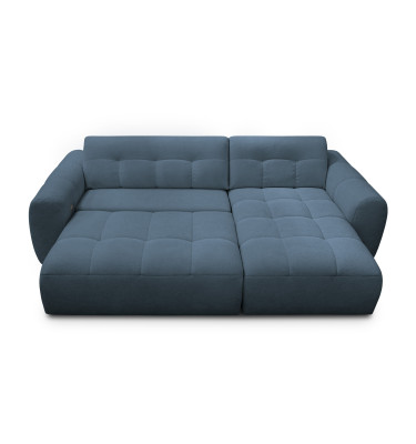 Ecksofa 4-Sitzer rechts LUMERO, marineblau