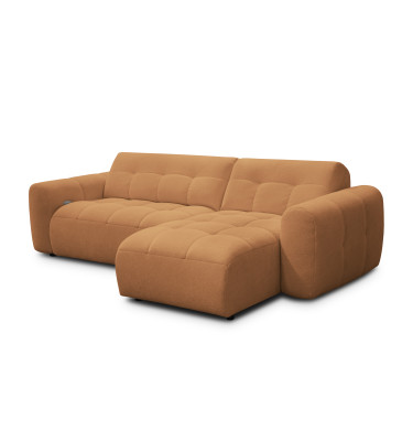 Ecksofa 4-Sitzer rechts LUMERO, orange