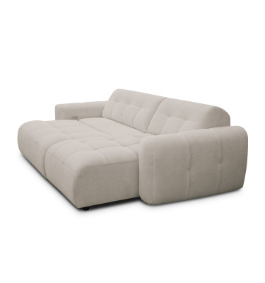 Ecksofa 4-Sitzer rechts LUMERO, creme