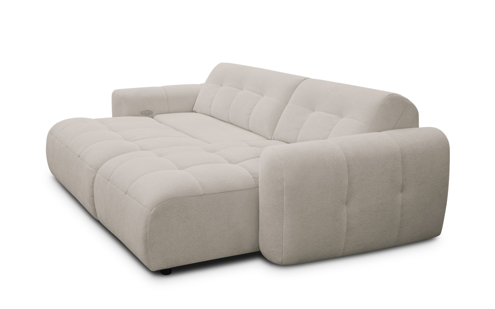 Ecksofa 4-Sitzer rechts LUMERO, creme