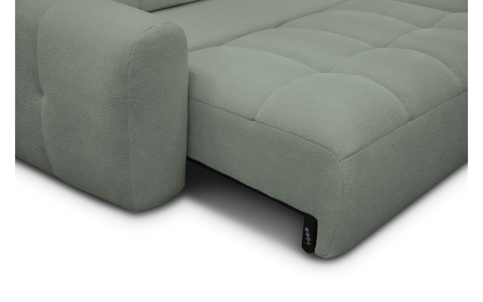 Ecksofa 4-Sitzer rechts LUMERO, olive