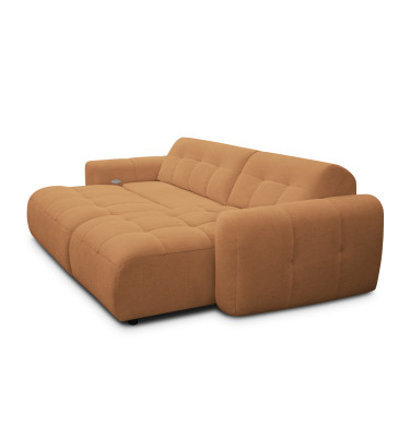 Ecksofa 4-Sitzer rechts LUMERO, orange