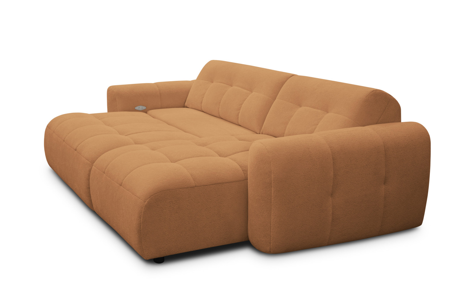 Ecksofa 4-Sitzer rechts LUMERO, orange