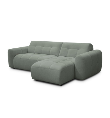 Ecksofa 4-Sitzer rechts LUMERO, olive