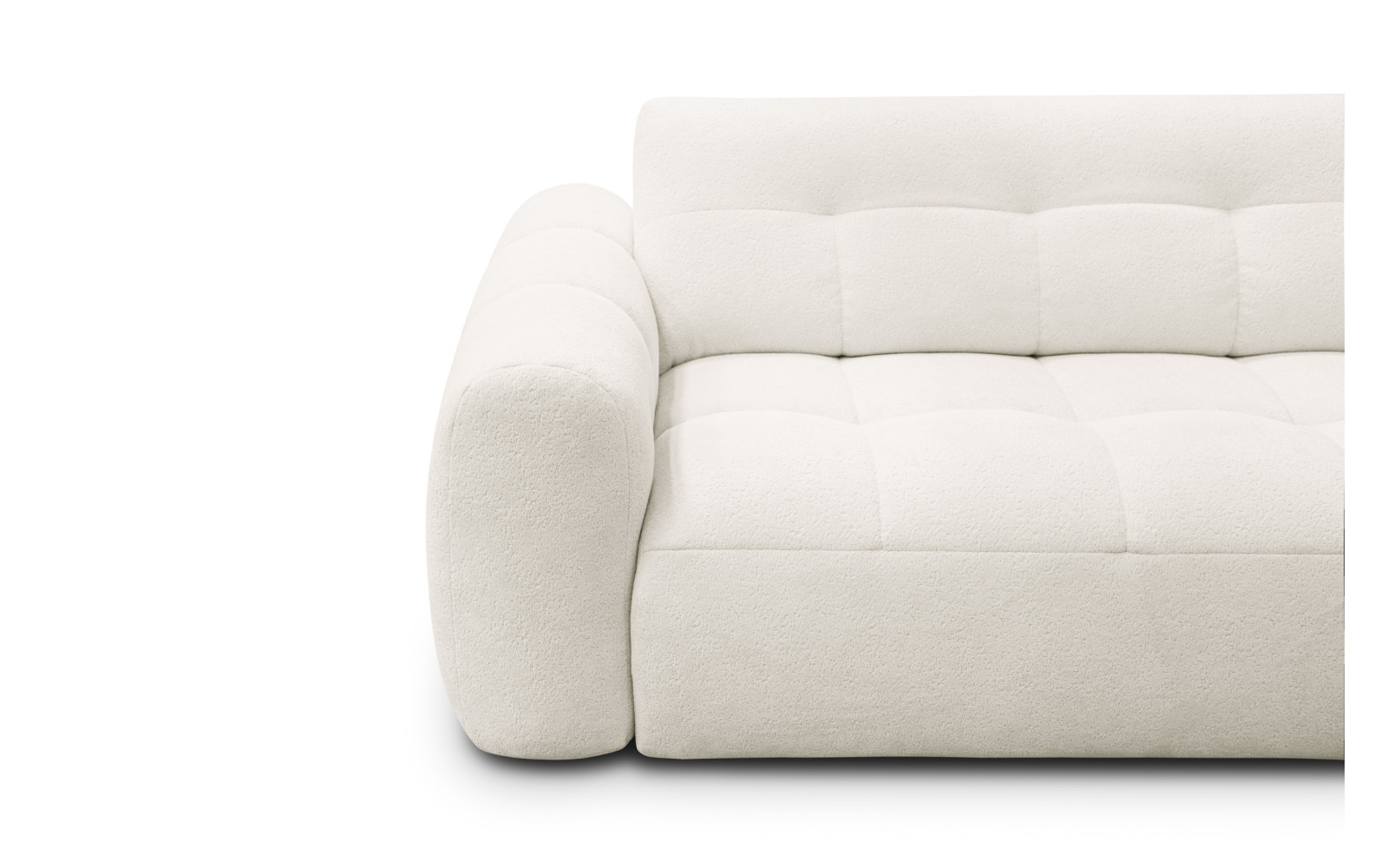 Ecksofa 4-Sitzer rechts LUMERO, creme