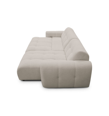 Ecksofa 4-Sitzer rechts LUMERO, creme