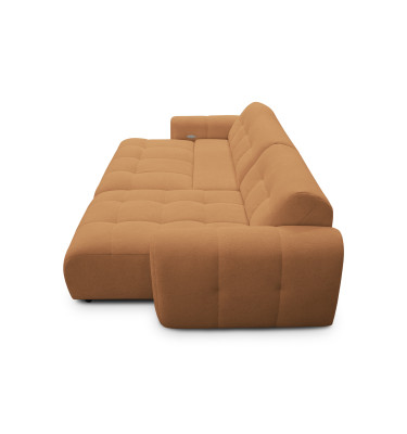 Ecksofa 4-Sitzer rechts LUMERO, orange