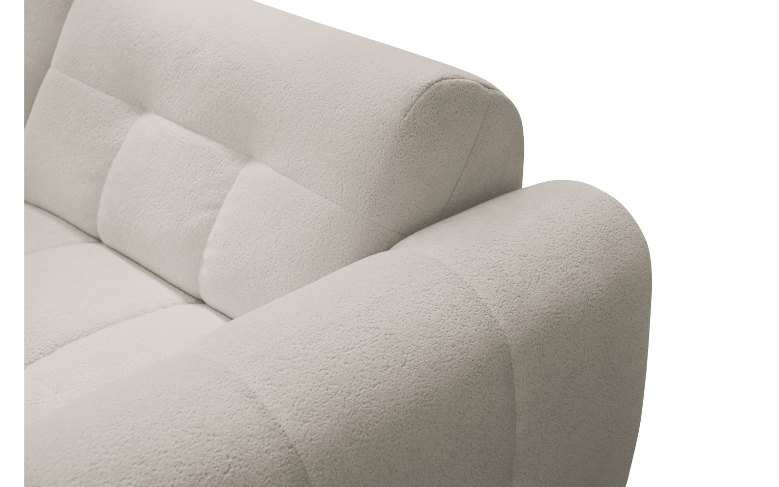 Ecksofa 4-Sitzer rechts LUMERO, creme