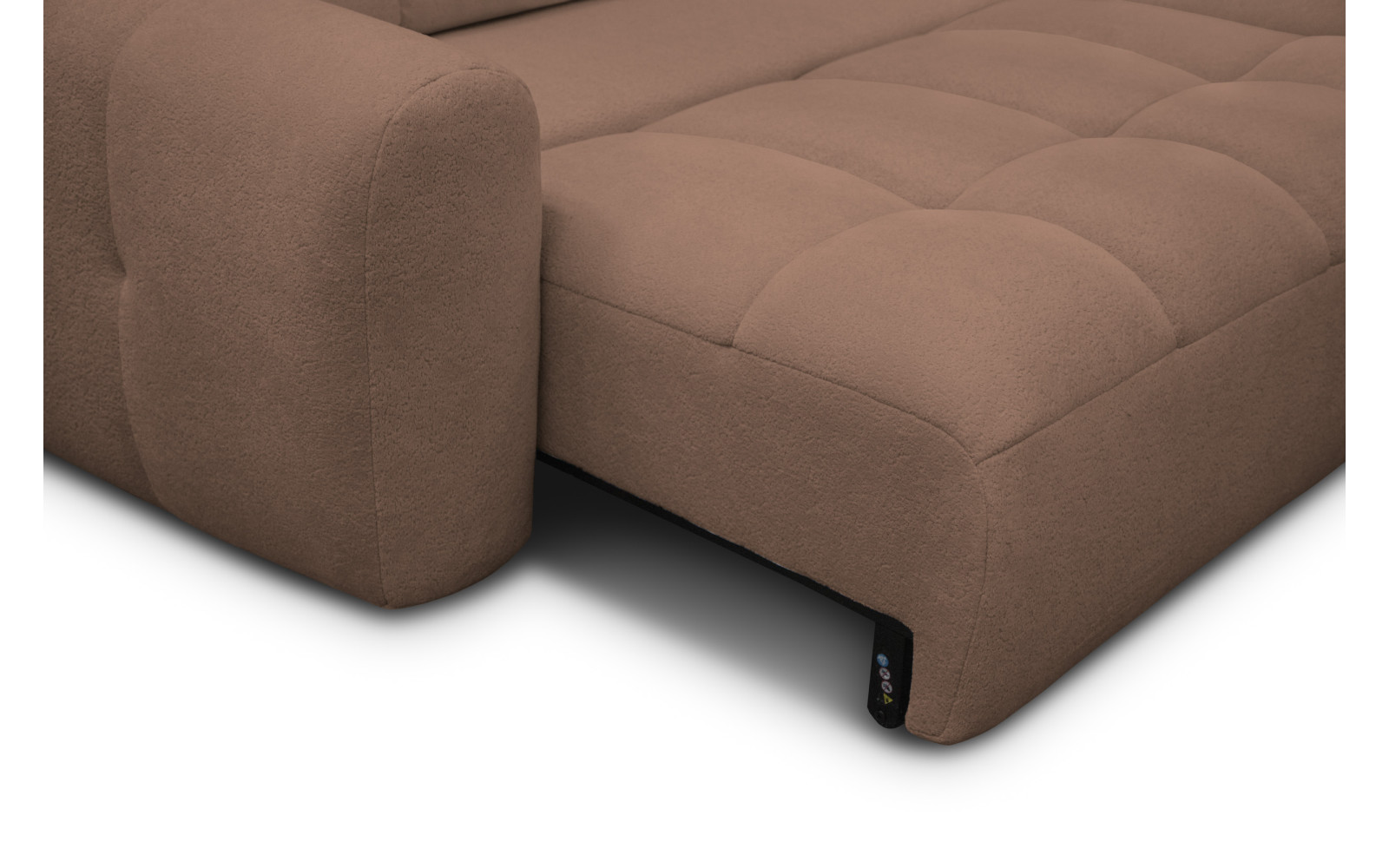 Ecksofa 4-Sitzer rechts LUMERO, braun