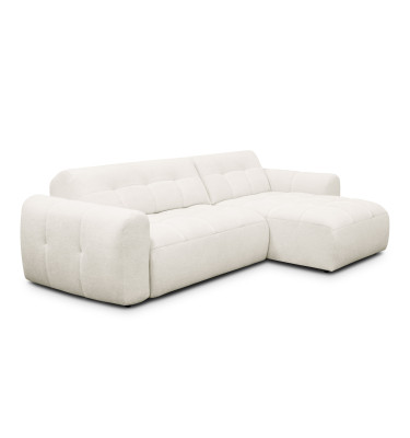 Ecksofa 4-Sitzer rechts LUMERO, creme