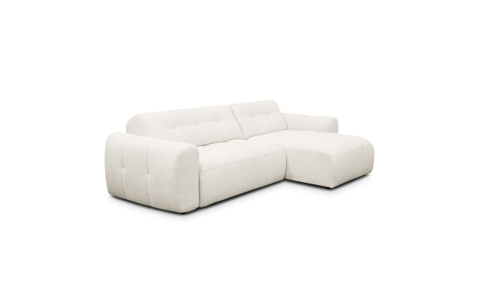 Ecksofa 4-Sitzer rechts LUMERO, creme