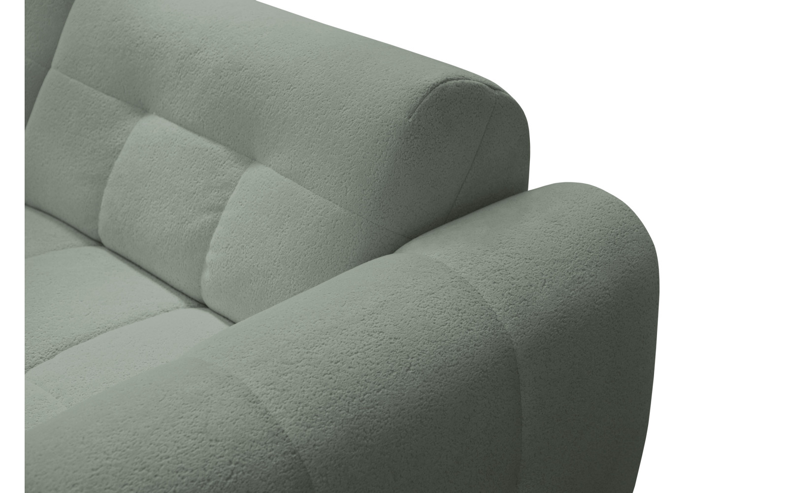 Ecksofa 4-Sitzer rechts LUMERO, olive