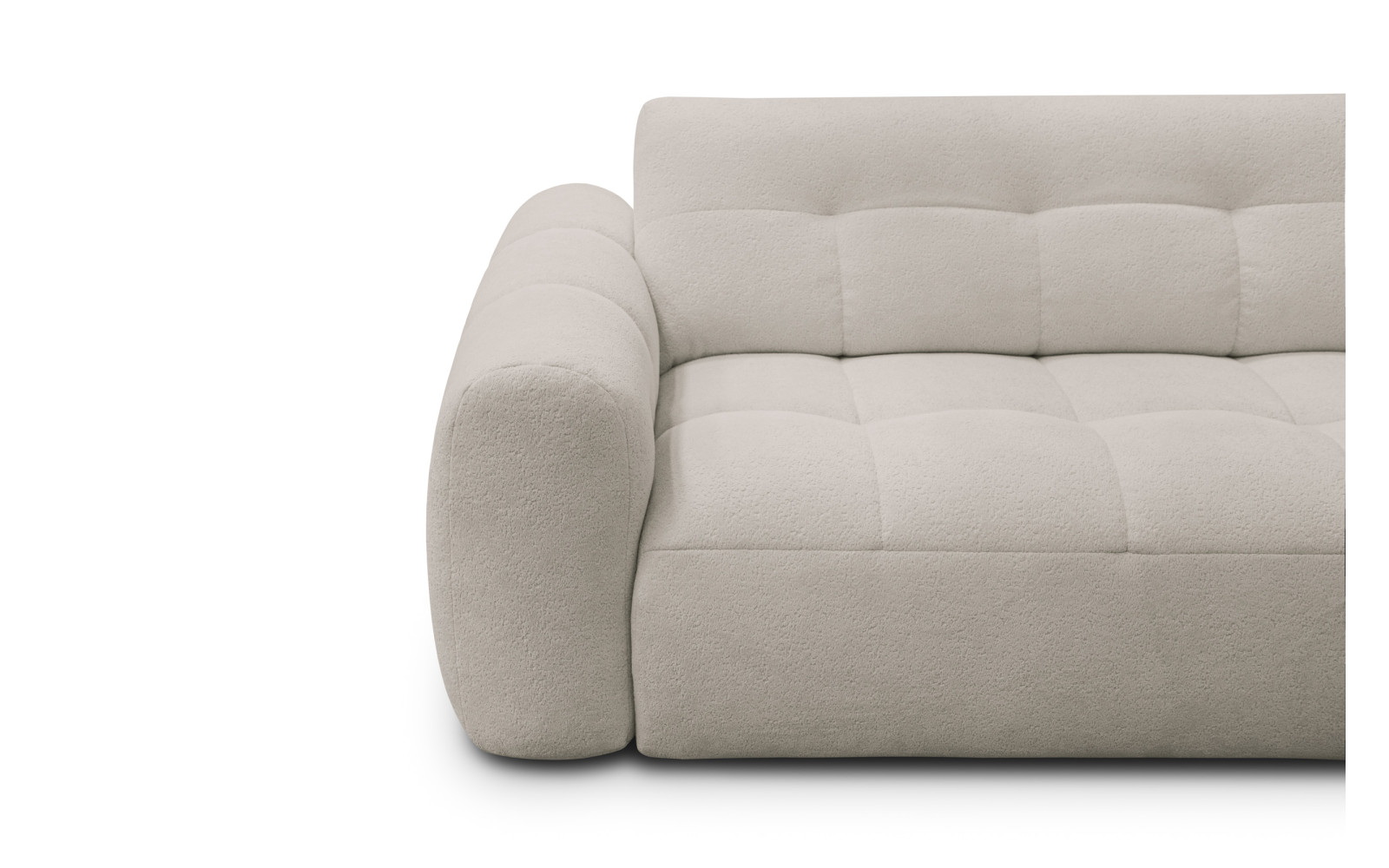 Ecksofa 4-Sitzer rechts LUMERO, creme
