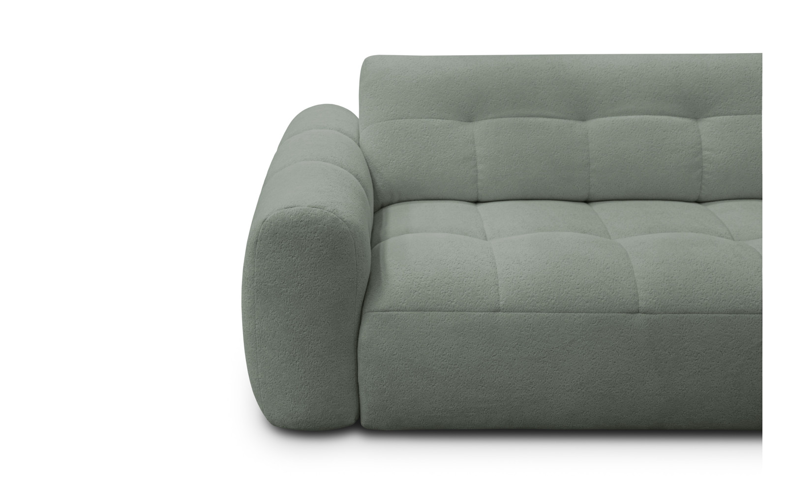 Ecksofa 4-Sitzer rechts LUMERO, olive