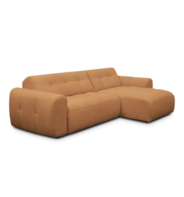 Ecksofa 4-Sitzer rechts LUMERO, orange