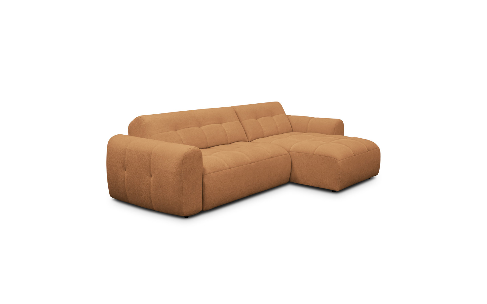Ecksofa 4-Sitzer rechts LUMERO, orange
