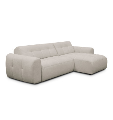 Ecksofa 4-Sitzer rechts LUMERO, creme