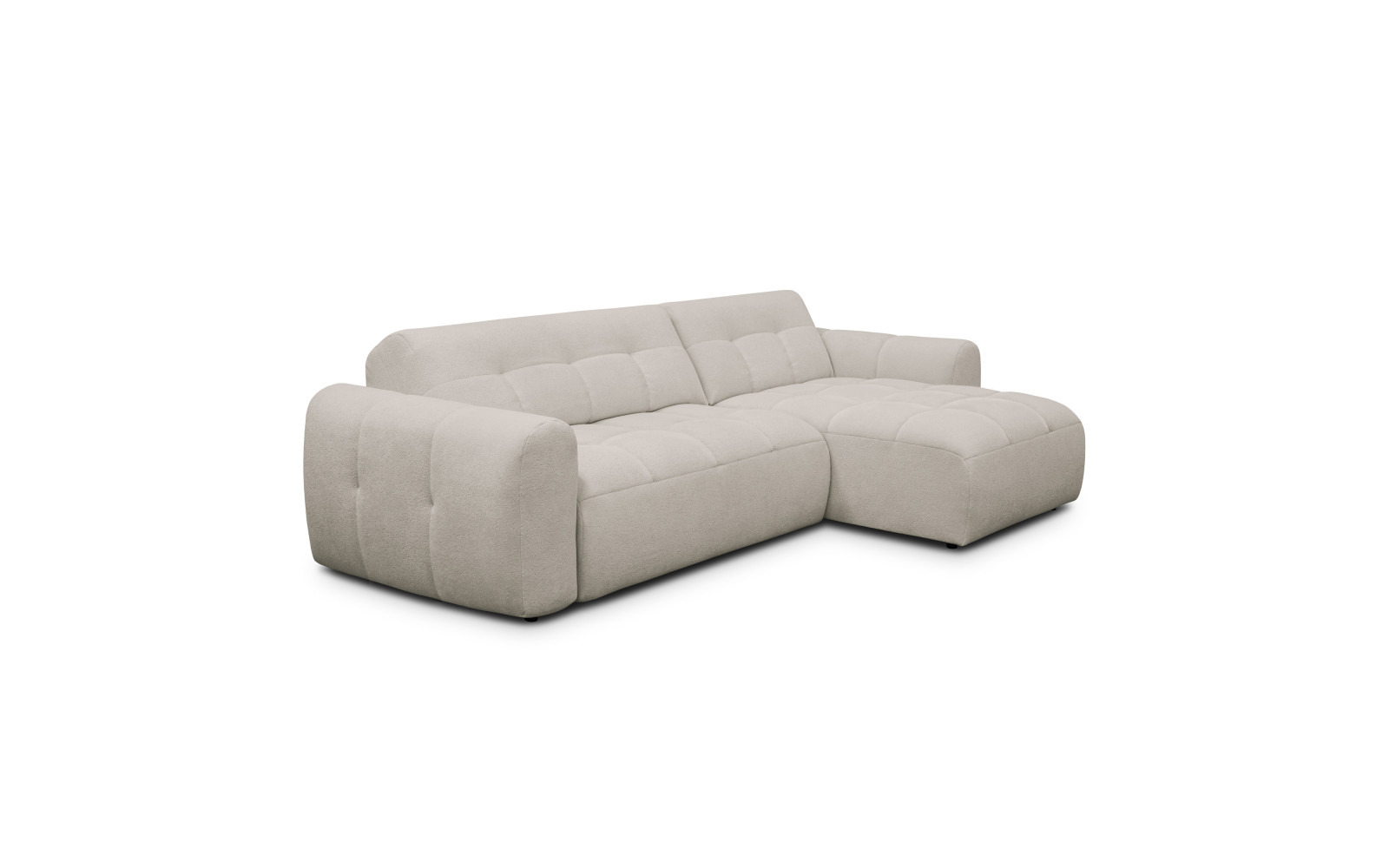 Ecksofa 4-Sitzer rechts LUMERO, creme