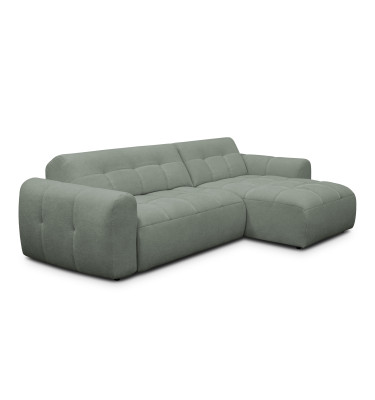 Ecksofa 4-Sitzer rechts LUMERO, olive