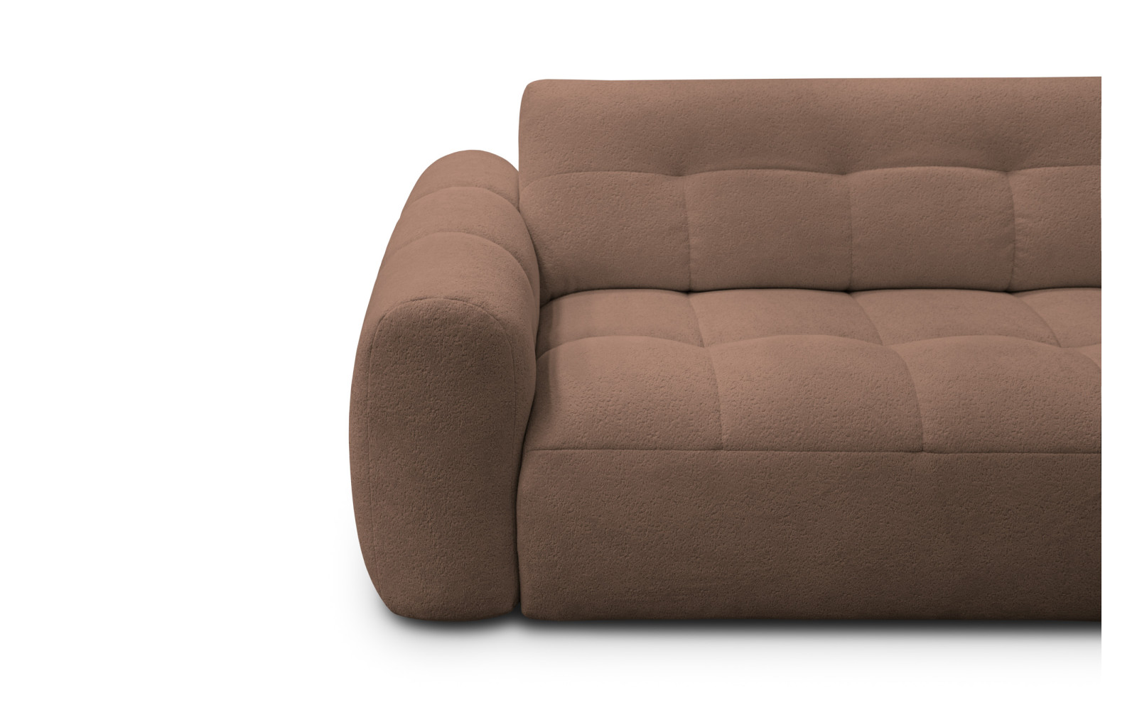 Ecksofa 4-Sitzer rechts LUMERO, braun