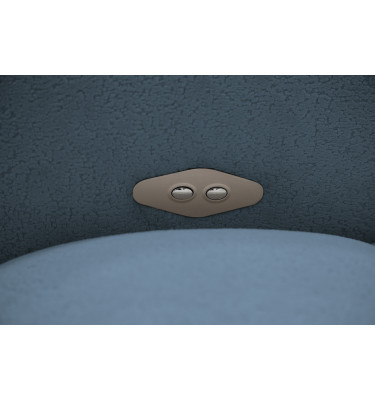 Ecksofa 4-Sitzer rechts LUMERO, marineblau