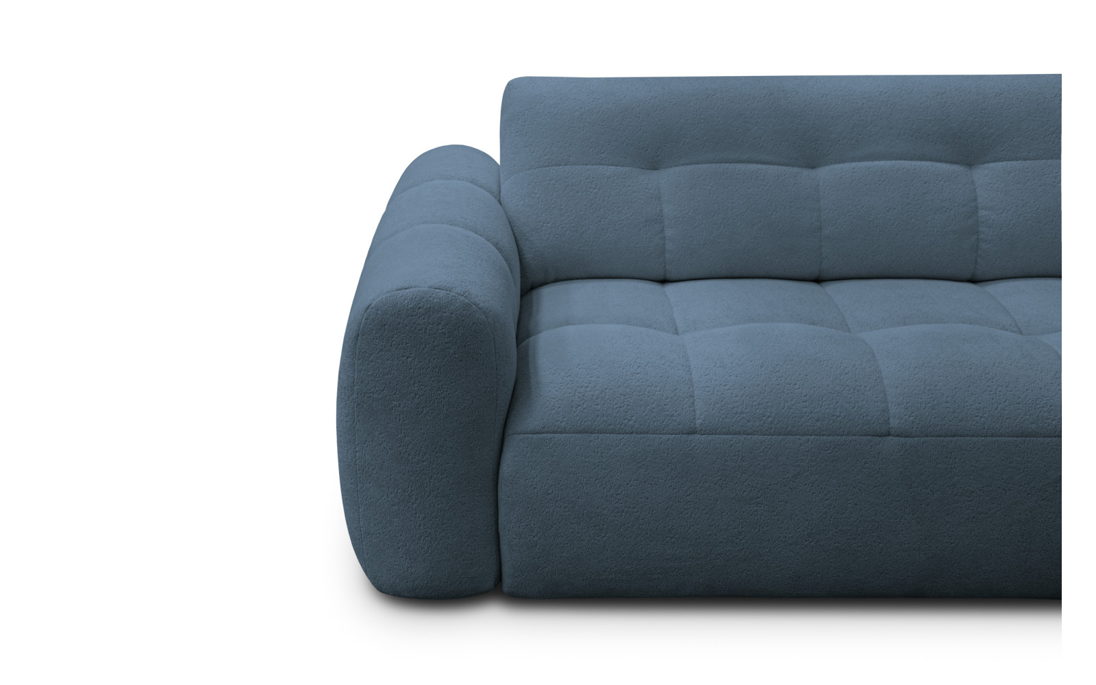 Ecksofa 4-Sitzer rechts LUMERO, marineblau