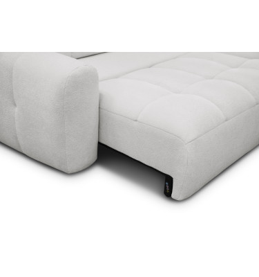 Ecksofa 4-Sitzer rechts LUMERO, hellgrau