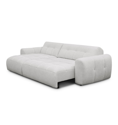 Ecksofa 4-Sitzer links LUMERO, hellgrau