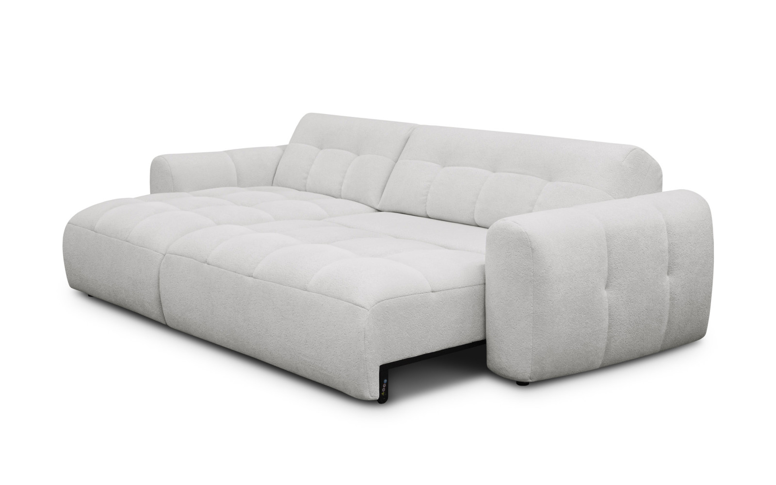 Ecksofa 4-Sitzer links LUMERO, hellgrau