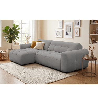Ecksofa 4-Sitzer links LUMERO, taupe