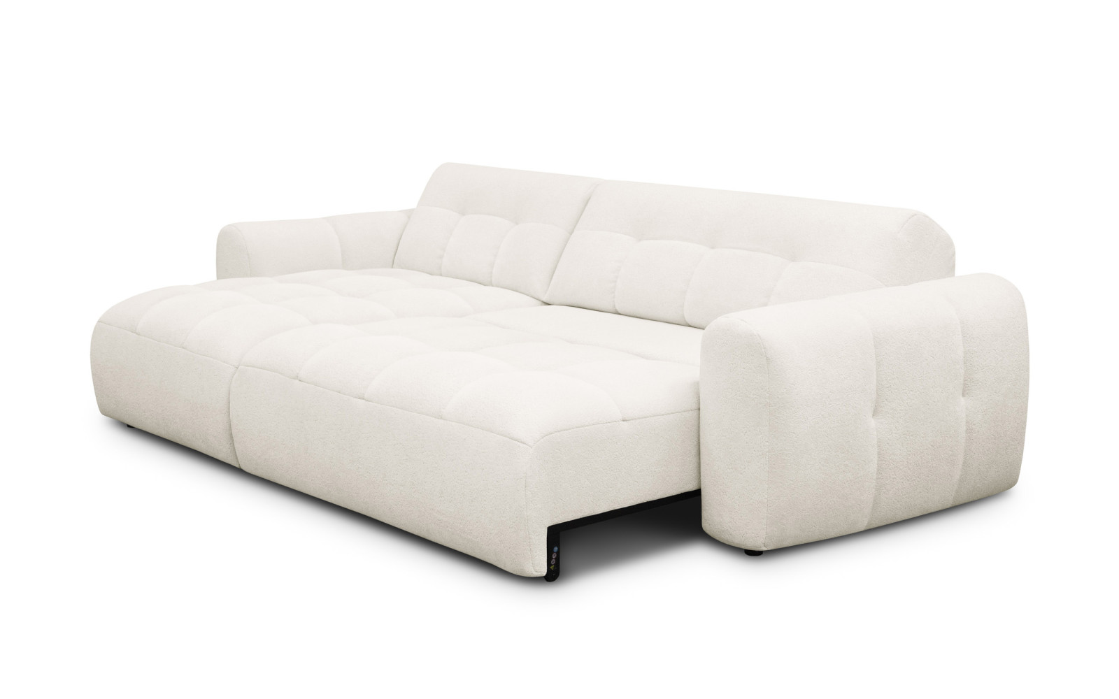 Ecksofa 4-Sitzer links LUMERO, creme