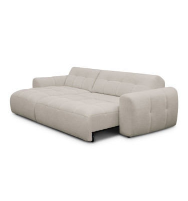 Ecksofa 4-Sitzer links LUMERO, creme