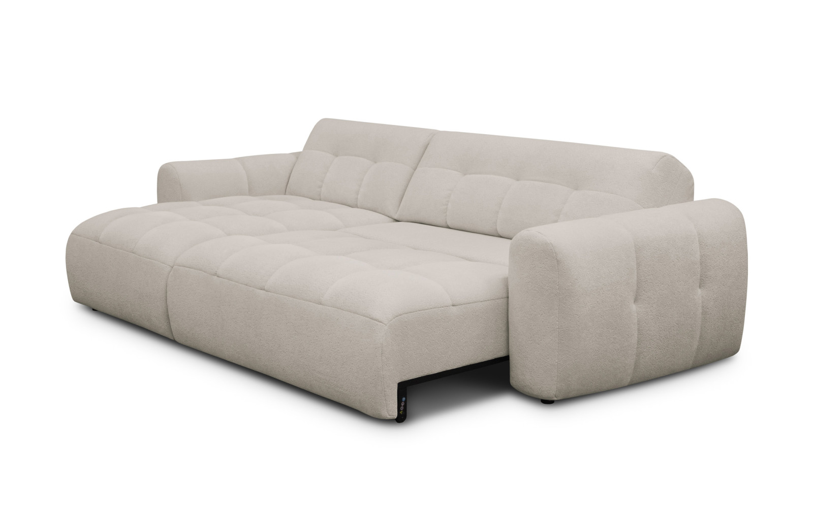 Ecksofa 4-Sitzer links LUMERO, creme