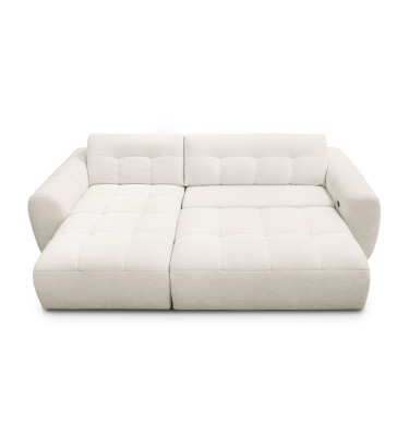 Ecksofa 4-Sitzer links LUMERO, creme