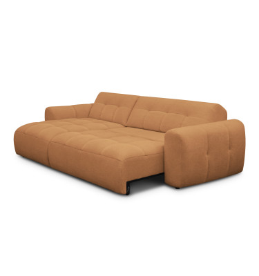 Ecksofa 4-Sitzer links LUMERO, orange