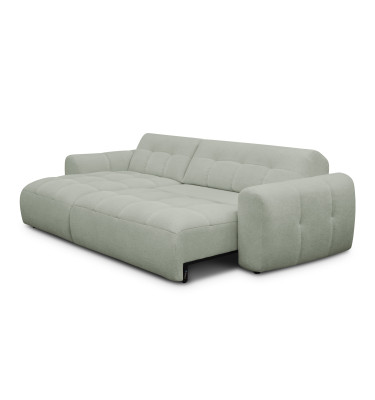 Ecksofa 4-Sitzer links LUMERO, hellgrün