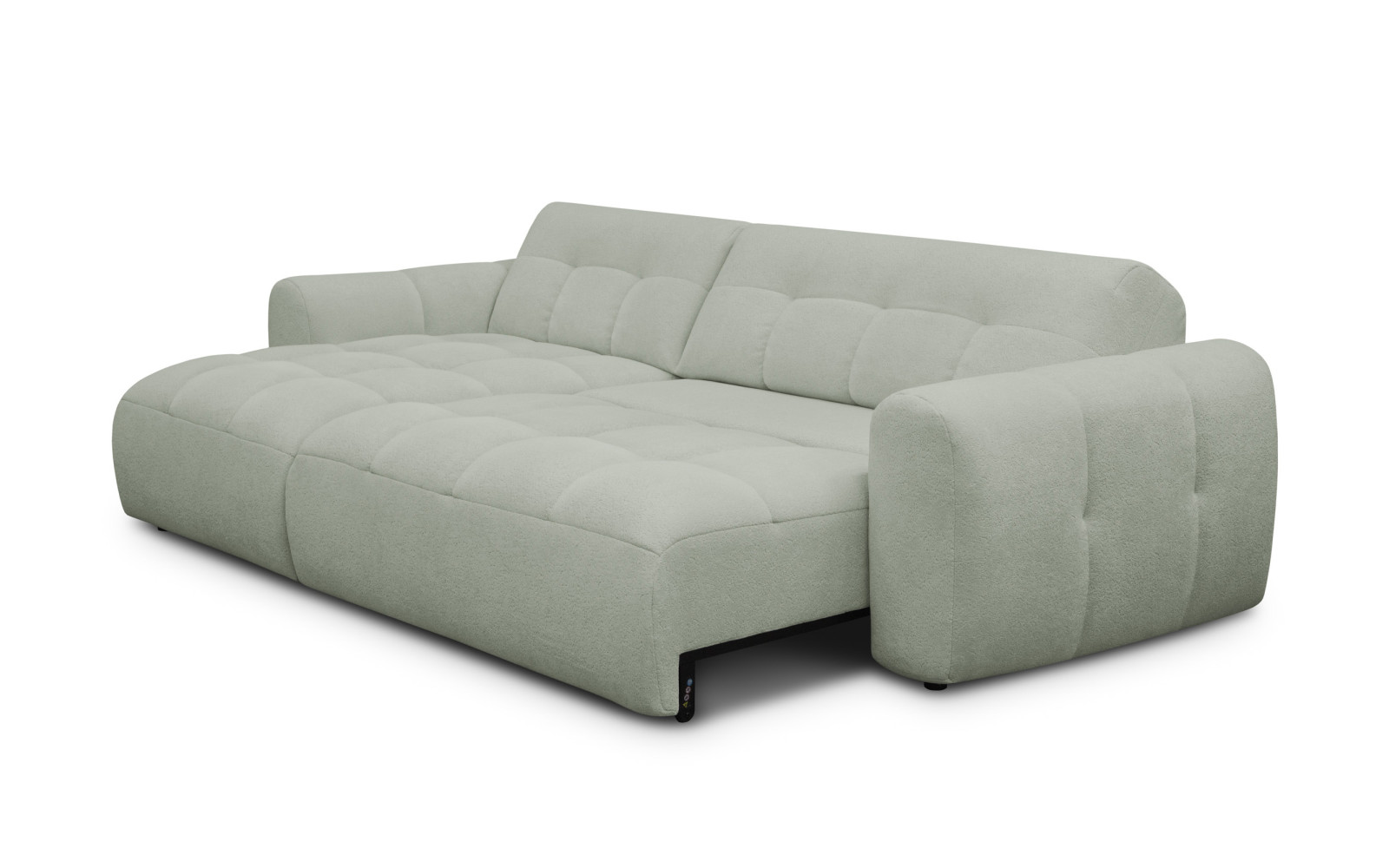 Ecksofa 4-Sitzer links LUMERO, hellgrün